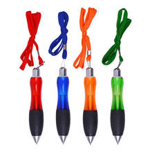 Bolígrafo de 1,0mm con cordón, bolígrafo de tinta azul, para publicidad, exposición, firma, oficina, escuela, escritura, mango de papelería 2024 - compra barato