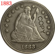 USA 1883 LIBERTY sentado cuarto de Dólares copia de monedas 2024 - compra barato