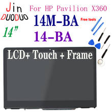 ЖК-дисплей 14 дюймов для HP Pavilion X360 14M-BA 14-BA с рамкой и бесплатными инструментами 2024 - купить недорого