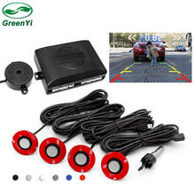 GreenYi Visible Car Video Parking Sensor Reverse Backup Assistance Radar Alarm System + 13mm Adjustable Depth Sensors 2024 - buy cheap