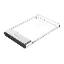 Orico-case transparente com 2.5 polegadas, interface usb, micro-b, estojo para disco rígido, compatível com windows, mac, linux 2024 - compre barato
