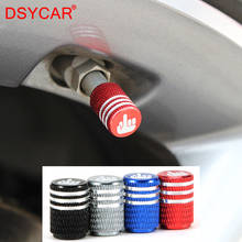 Dsycar tampas do sistema de válvula de pneu de dedo intermediário 4 segundos, tampa da válvula do pneu de liga de alumínio, capa da poeira para carros e bicicletas 2024 - compre barato