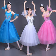 Woman Dancing Dress Professional Dance Dress Long Ballet Skirt Ballet Dress Swan Lake TUTU Skirt Adult Ballet Dress for Woman 2024 - buy cheap