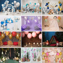 Avezano-telón de fondo de globos para cumpleaños, decoración de retrato de recién nacido y niños, Fondo para fotografía, Photophone, niño y niña 2024 - compra barato