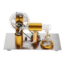 Motor Stirling de aire caliente, modelo de Motor, juguete educativo, generador de electricidad con LED 2024 - compra barato