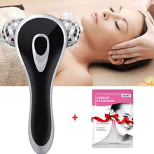 3D Facial Roller Massager Micro-current Face Roller Professional For Face Lifting Body Shaping Skin Tightening Face Beauty Tool 2024 - buy cheap