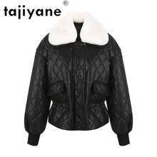 Tajiyane Women's Winter Down Jacket Real Leather Clothes for Women Wool Fur Jackets Woman Sheepskin Parkas Mujer Chaqueta TN1345 2024 - buy cheap