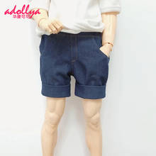 Adollya 1/3 1/4 1/6 bjd boneca roupas azul denim shorts brinquedos artesanais para meninas diy cowboy shorts bonito acessórios para bonecas 2024 - compre barato