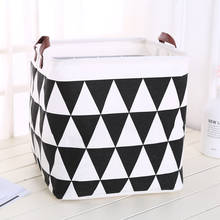 Cartoon Cotton Linen Waterproof Laundry Basket Folding Clothes Storage Box/Basket/Bucket Children Toys Organizer Container 2024 - buy cheap