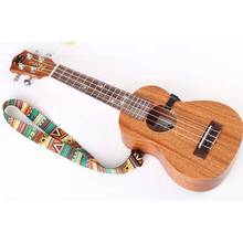 Гавайский этнический стиль регулируемый ремень для гитары Нейлон Клип на ремешок для укулеле ремень Слинг с крючком аксессуары для гитары 80 см 2024 - купить недорого