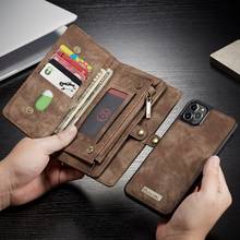 CASEIER Retro Phone Cases For iPhone 11 Pro XS Max Case Leather Wallet Pouch For iPhone 8 7 6S 6 Plus XR XS X Card Slots Cover 2024 - buy cheap