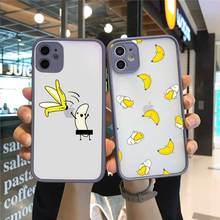 cute cartoon Bananas Phone Cases Matte For iPhone 12 Mini 11 Pro XR XS Max 7 8 Plus X Hard PC Back Cover 2024 - buy cheap