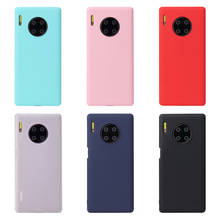 Силиконовый чехол карамельных цветов для телефона Huawei Mate 30 Pro Mate 9 10 20 30 40 lite, матовые мягкие чехлы из ТПУ 2024 - купить недорого