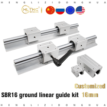 RU EU Ground linear guide rail 2pcs SBR16 + 4pcs SBR16UU linear bearing blocks for CNC engraving machine parts 2024 - buy cheap