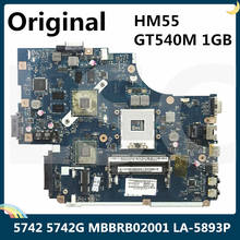 LSC For ACER 5742 5742G Laptop Motherboard MBBRB02001 MB.BRB02.001 NEW71 LA-5893P LA-5894P HM55 GT540M 1GB 2024 - buy cheap