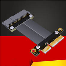 Riser cabo de extensão de placa flexível, cabo riser com placa de extensão para pci-e 3.0 4x adaptador de porta para nvme ssd u 2 2024 - compre barato