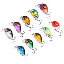 Mini Crankbait Fishing Lures 3cm/1.6g Topwater 3D eyes 10 Colors Artificial Hard Bait Wobblers Plastic Fishing Tackle Pesca 2024 - buy cheap