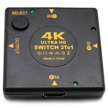 4k caixa de interruptor hdmi seletor 3 em 1 para fora kvm o extrator hub splitter switcher 2024 - compre barato