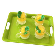 1Pcs 1/12 Dollhouse Miniature Accessories Mini Mango Pudding Cup Simulation Food Model Toys for Doll House Decoration 2024 - buy cheap