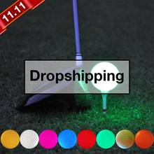 1 pçs luminoso led bola de golfe luz-up piscando luz da noite brilhante fluorescência bolas de golfe golfe prática bolas 2024 - compre barato