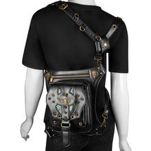 Women's Vintage Steampunk Retro Rock Gothic Outdoor Sports Shoulder Waist Bags for Female Punk Packs Unisex Motorcycle Leg Bag 2024 - compre barato