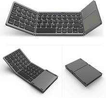 Teclado inalámbrico plegable Comb Jelly, teclado ultradelgado de bolsillo, Bluetooth, para Ipad, iphone, iOS, Android y Windows 2024 - compra barato