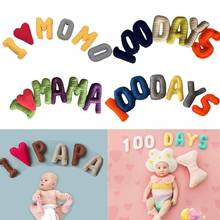 6-7Pcs Newborn Baby 100 Days Creative Knitting 3D Letters Props Photography Backdrop Photo Shooting Background 2024 - buy cheap