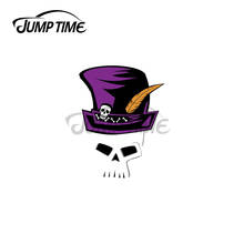 Jump Time 13 x 10.2cm For Mardi Gras Voodoo Skull Car Stickers Vinyl JDM Bumper Trunk Truck Graphics DIY VAN Fine Decal 2024 - buy cheap