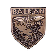 Ww2 alemão dos balcãs militar escudo medalha distintivo terceiro reich wehrmacht prêmios 1944-1945 broche esmalte pino gfit acessório 2024 - compre barato
