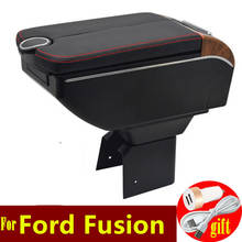 Para Ford Fusion caja de reposabrazos puertas dobles abrir 7USB consola central caja de almacenamiento reposabrazos 2024 - compra barato