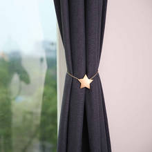 Luck Star Magnetic Tie Back Holder Curtain Buckle Star Curtain Broach Home Room Curtain Pendant Decoration Gold 2024 - buy cheap