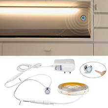 Tira de luces LED regulables con Sensor táctil, cinta de lámpara de 2835 V, CA a CC, 12V, 2a, potencia de iluminación para cama de cocina, 220 2024 - compra barato