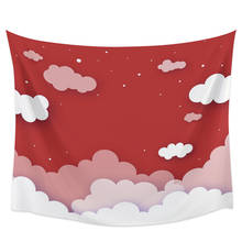 Tapete de parede com desenho nuvens e estrelas para casa, decoração para quarto, piquenique, tapete de ioga 2024 - compre barato