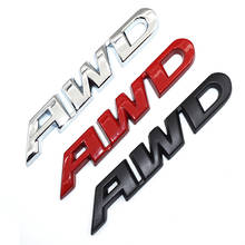 3D Car Styling Chrome Metal AWD Sticker For Subaru Outback Legacy WRX STI XV Forester Impreza 2024 - compre barato