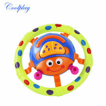 Ladybug brinquedo musical, brinquedo musical em formato de joaninha com som e luz para crianças, chocalhos em forma de móvel, brinquedo engraçado para presente de bebê recém-nascido, 1 peça 2024 - compre barato