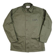 WWII WW2 US Navy USN jacket Trench Coat Retro Cotton Satin Uniforms Army Green 2024 - buy cheap
