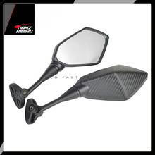 For Ducati APRILIA Honda Yamaha Kawasaki Suzuki Scooter Rear View Mirror Carbon Look 2024 - buy cheap