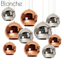 Modern Electroplating Glass Balls Pendant Light Restaurant Cafe Bar Industrial Decor Pendant Lamp Nordic Home Lighting Fixtures 2024 - buy cheap