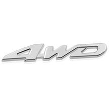 1pcs 2020 New 3D Metal Hot Car Metal Chrome 4WD Displacement Emblem Badge All Wheel Drive Auto Sticker Car Styling Car Stickers 2024 - buy cheap