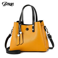 ZMQN женская кожаная сумка 2020, Повседневная сумка через плечо, желтые сумки, женские дизайнерские сумки, высококачественные сумки на плечо для женщин A818 2024 - купить недорого