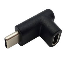 USB-C USB3.1 Тип C адаптер «Папа-мама» разъем для зарядки и передачи данных угол 90 градусов 2024 - купить недорого
