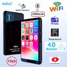 Mahdi M90 16GB WIFI Bluetooth MP4 Player Speaker MP3 Touch Screen 4.0 inch Music MP5 Video Player Support TF Card FM/ recording 2024 - buy cheap