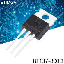 10PCS/LOT BT137-800D BT137-800 TO-220 Transistor 8A 800V 2024 - buy cheap