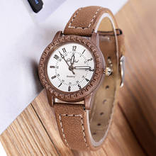 Fashion Women Watches Ladies Watches Brown Leather Quartz Wristwatch Vintage Womens Watches horloge dames horloges vrouwen 2020 2024 - buy cheap