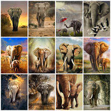 Evershine 5d pintura de diamante diy, animais ponto cruz arte bordado de diamante venda elefante artesanal hobby decoração de parede 2024 - compre barato