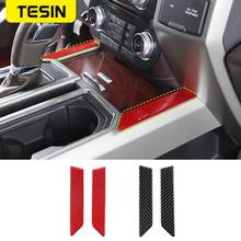 TESIN Soft Carbon Fiber Car Gear Front Storage Box Side Decoration Cover Stickers For Ford F150 2015-2020 Car Accessories 2024 - buy cheap