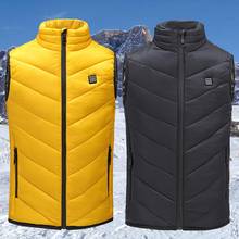 Outdoor USB Infrared Insulated Heating Vest Jacket Winter Flexible Electric Thermal Clothing Waistcoat skiing Fishing Hiking 2024 - buy cheap