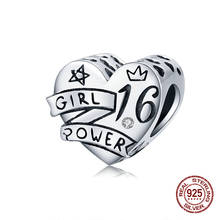 fit bangle bracelets making girl power heart beads for women fashion jewelry 925 sterling silver vintage charms jewelry pendant 2024 - buy cheap