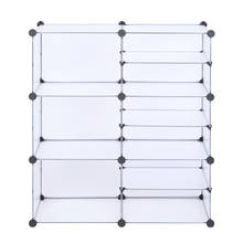 9-Cube Storage Shelf Rack Unit Interlocking Organizer with Divider Design Modular Cabinet Bookcase for Closet Bedroom Kid's Room 2024 - buy cheap
