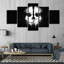 Lienzos-impresiones de arte moderno para pared, pinturas de cráneo y Terror, póster para dormitorio, cuadro decorativo para el hogar, 5 piezas 2024 - compra barato